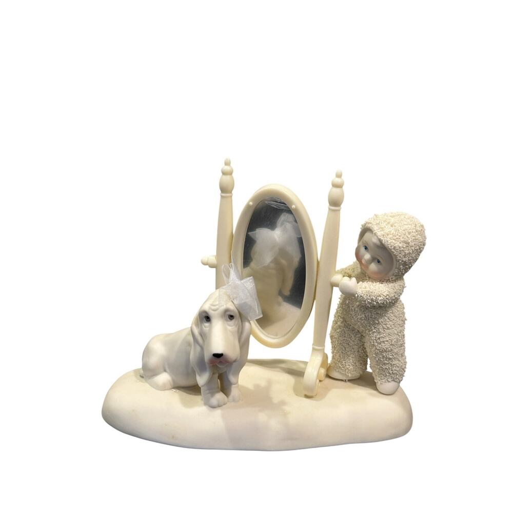 Snowbabies Dept 56 "Perfect The Way You Are" 4038119 Dog Mirror Box
